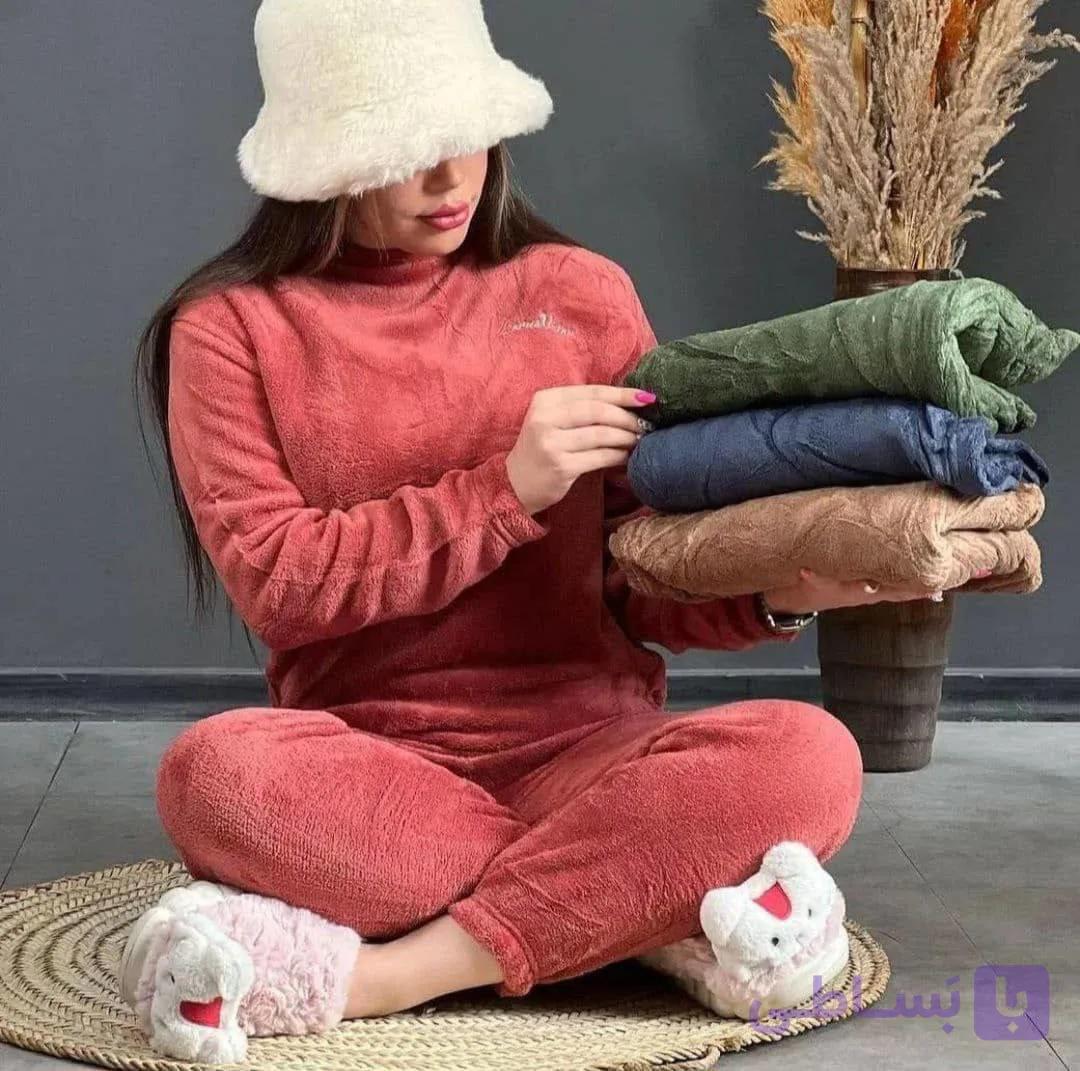 ست بلوز شلوار تدی زمستانه — تصویر 1