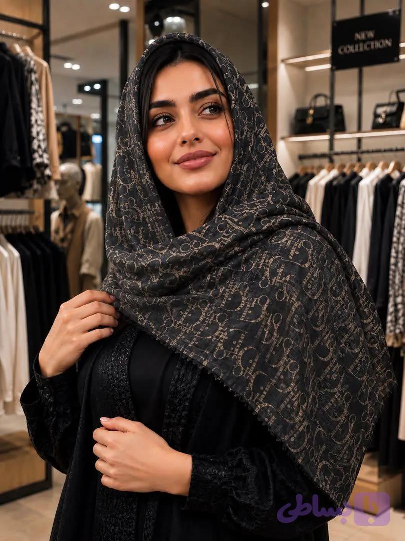 شال حریر نخ دیور — تصویر 1