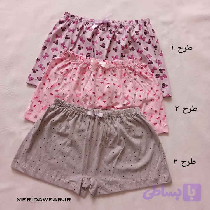 شورت پادار زنانه نخی — تصویر 1