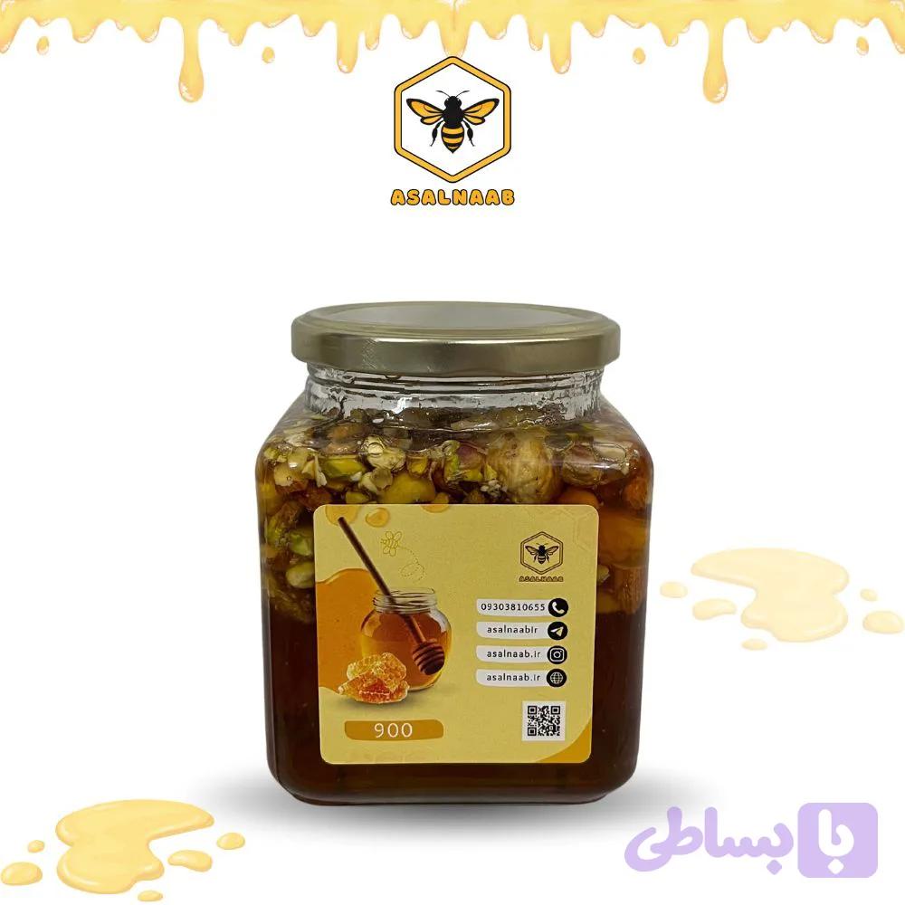 عسل طبیعی مغزدار 900 گرمی