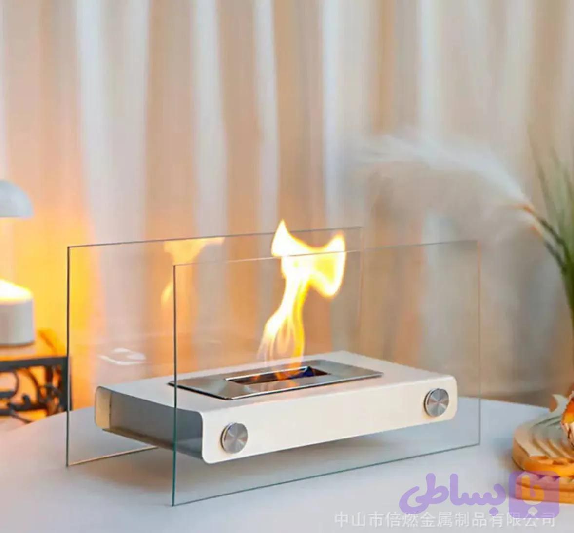 شومینه رومیزی مدل پیت 2 در دو رنگ