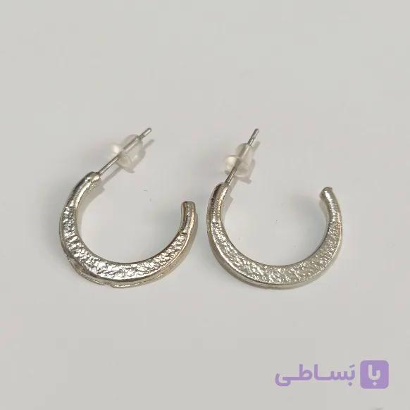 گوشواره نقره ای مدل ماهور