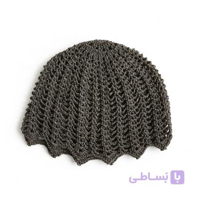 کلاه توری دست‌بافت (مش هت) طرح صدف