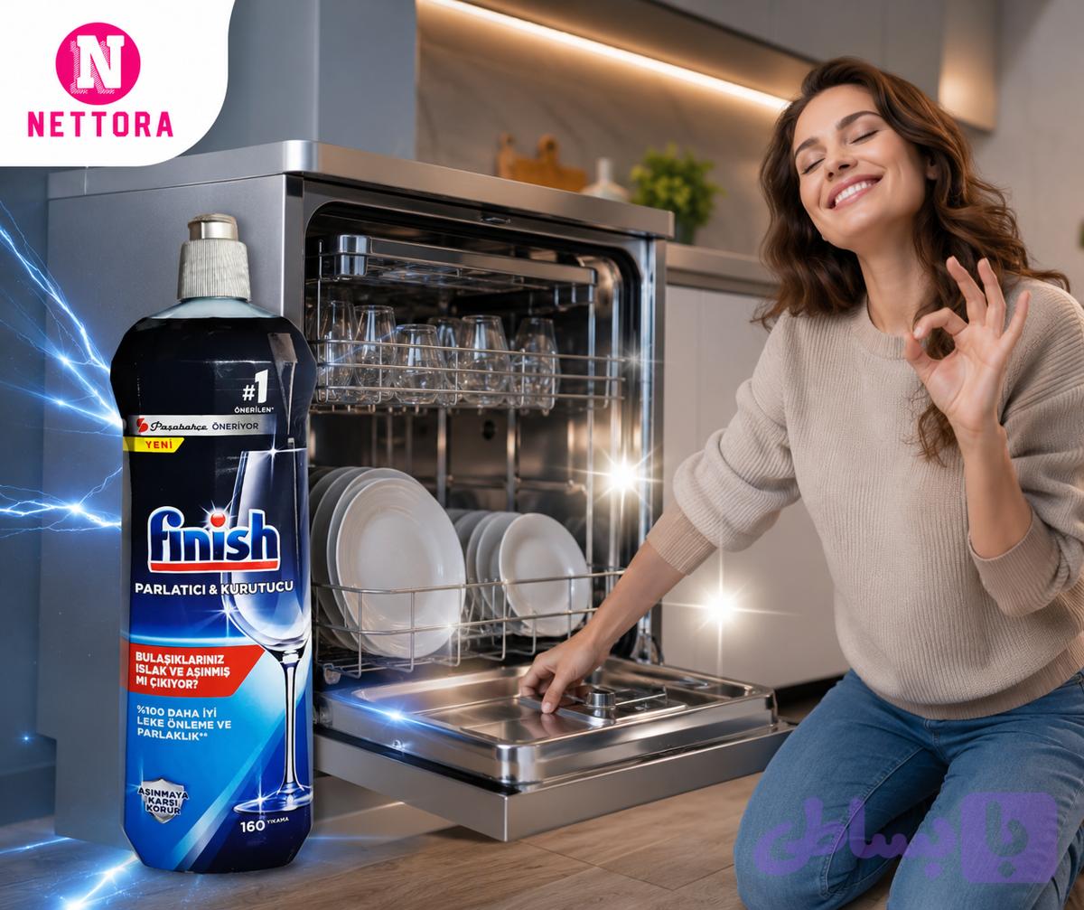 جلادهنده و خشک‌کن ماشین ظرفشویی فینیش (Finish Parlatıcı & Kurutucu)