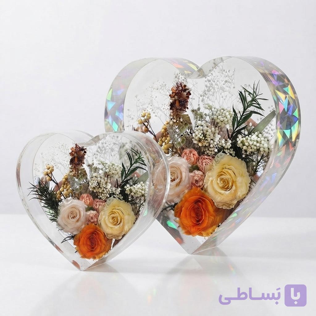 قالب سیلیکونی استند قلب (سایز کوچک و بزرگ) — تصویر 1