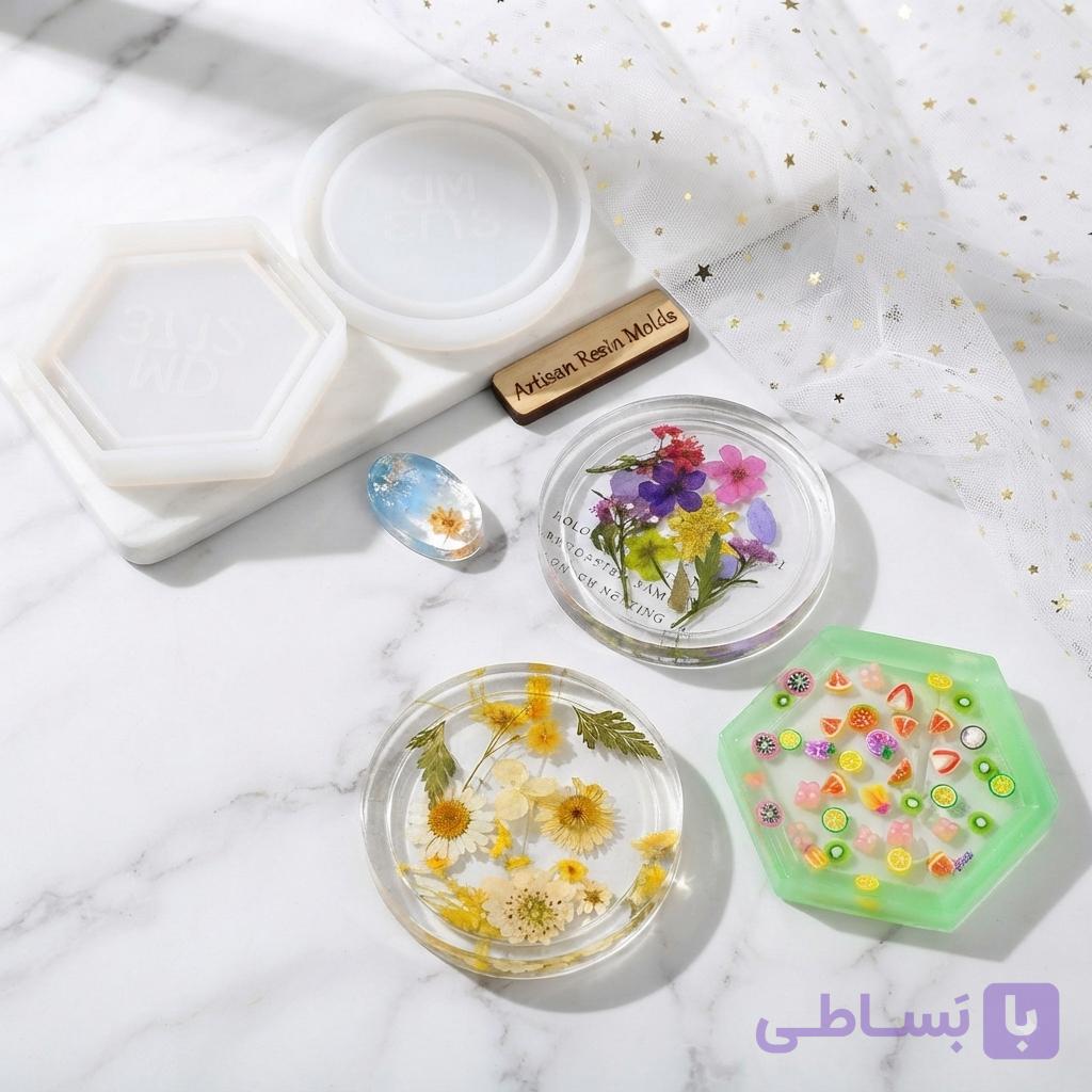 قالب سیلیکونی زیرلیوانی لبه دار (لبه محدب) — تصویر 1