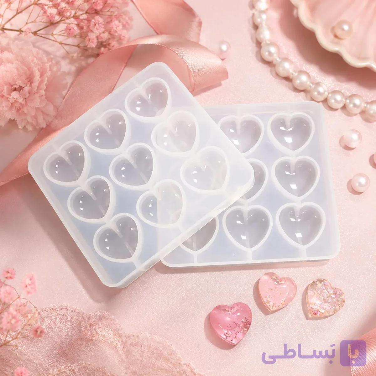 قالب سیلیکونی قلب محدب نه عددی — تصویر 1