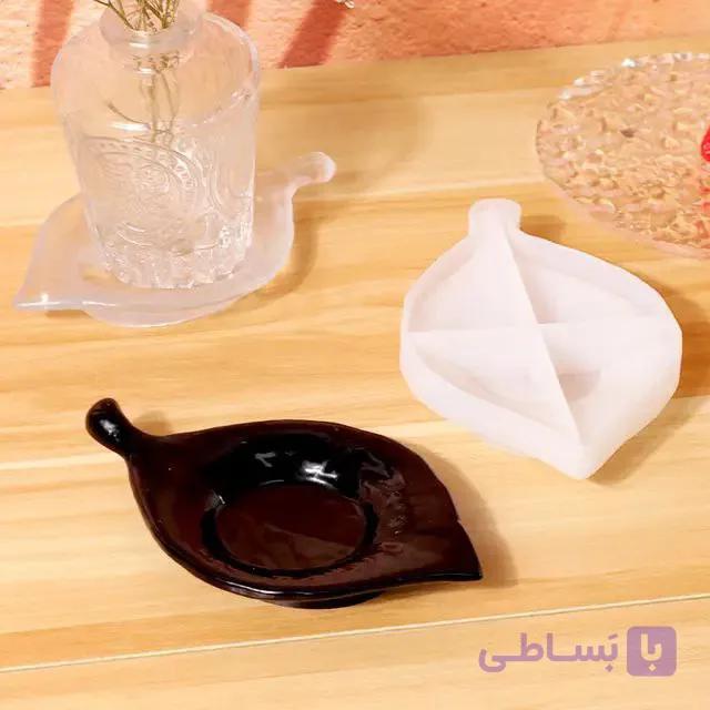 قالب سیلیکونی پیاله طرح برگ — تصویر 1