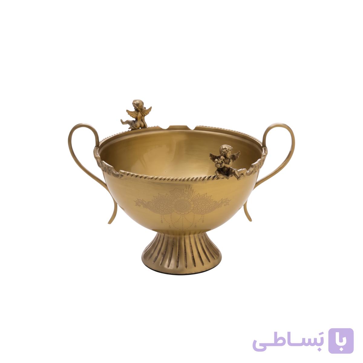 شکلات خوری دسته دار برنجی کویین — تصویر 1