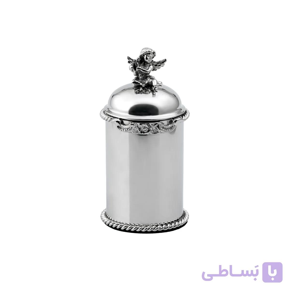 بانکه سایز کوچک برنجی فلورنس نقره ای — تصویر 1