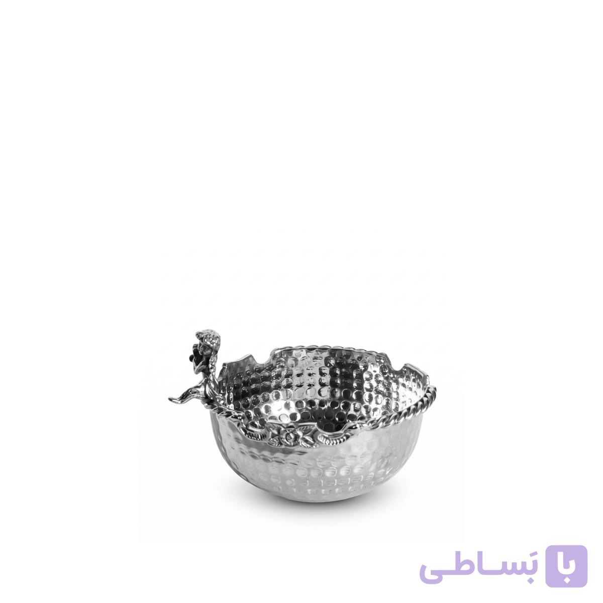 پیاله تک برنجی تاینی نقره ای