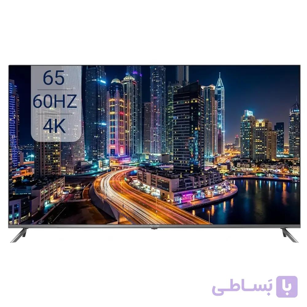 تلویزیون هوشمند 65 اینچ هانوفر 4K؛ سینمای خانگی هوشمند با گارانتی ۱۸ ماهه رسمی آلفا — تصویر 1