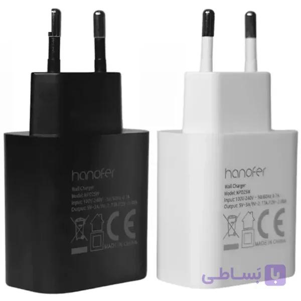 شارژر تایپ سی هانوفر بدون کابل مدل NPD25w — تصویر 1