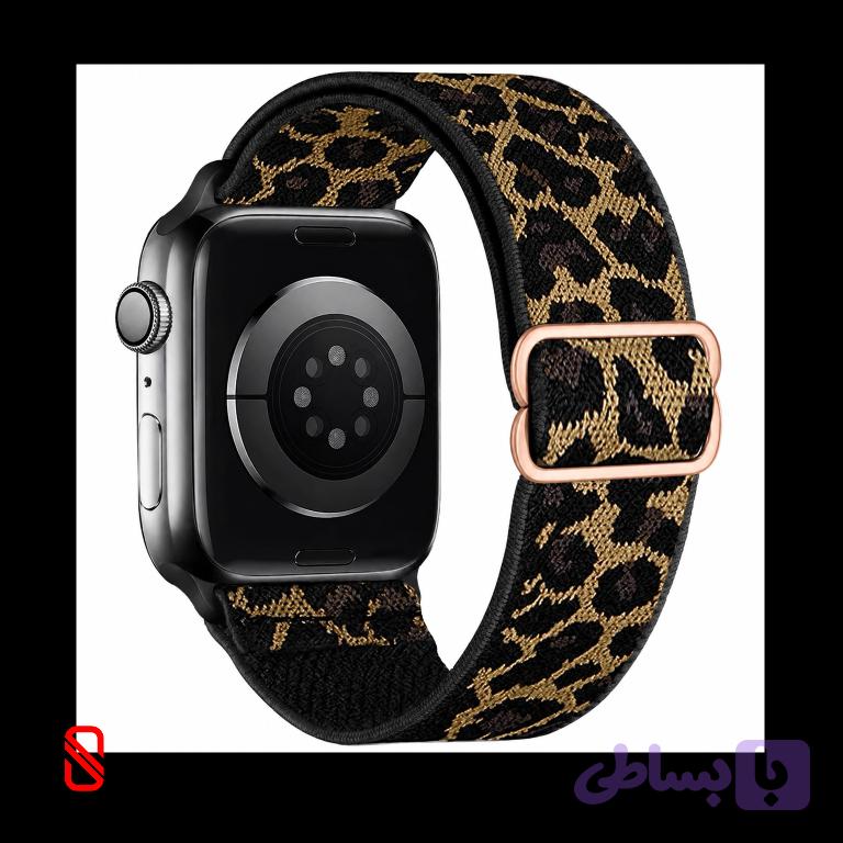 بند اپل واچ استرچ پلنگی /Apple Watch Leopard style (کد my0501) — تصویر 1