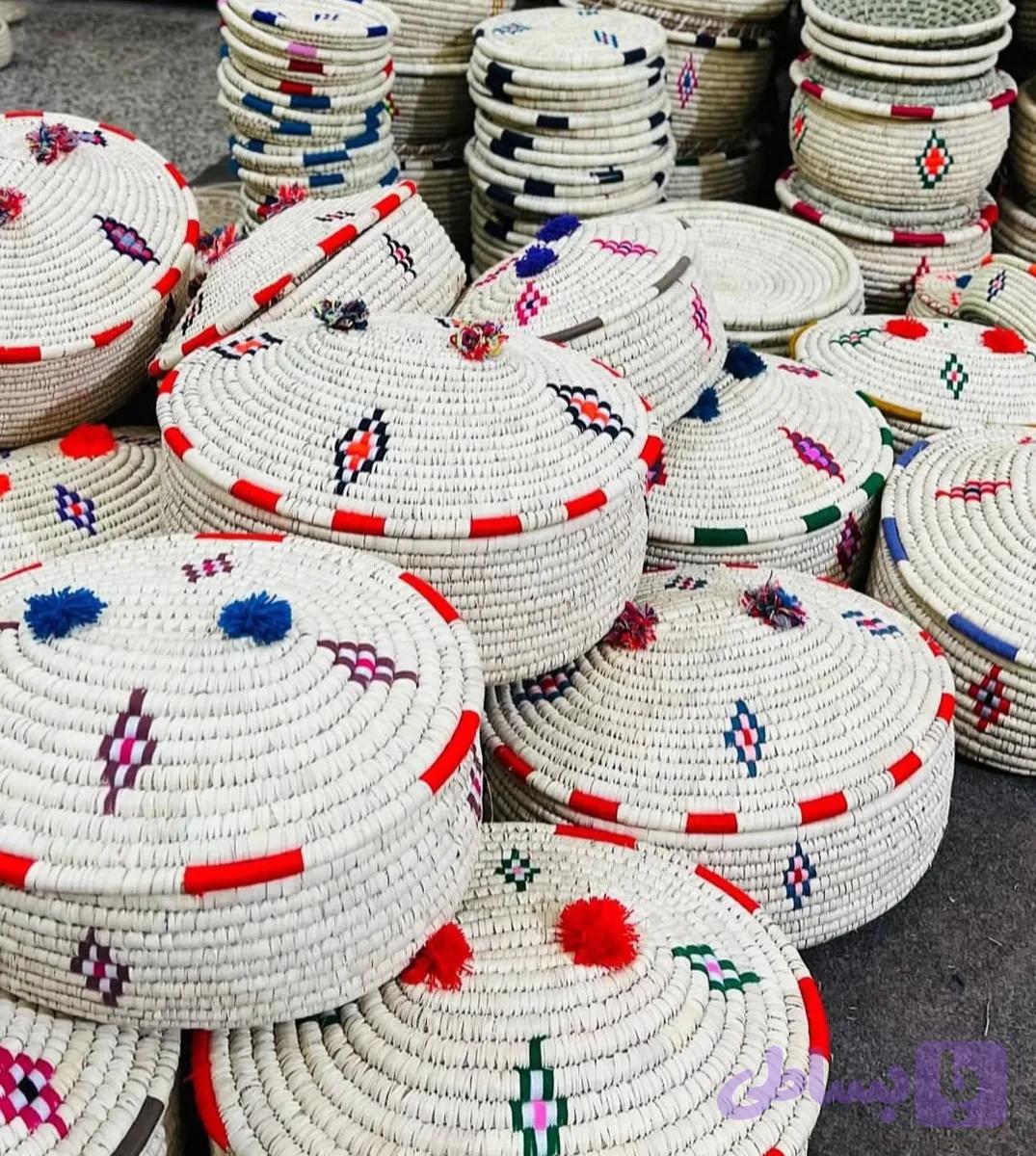 سبد دست بافت جای نان