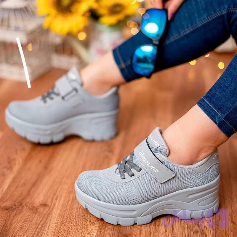 کفش لژدار بافت خارجی کتونی لژ دار کد(236)😍 زیره پیو لژ مخفی -لژ 8سانت رویه بافت مستحکم وارداتی کیفیت درجه1 تضمینی ✅ پاخوری شیک و زیبا😍 قالب استاندارد سایز بندی36_40 ارسال پیشتاز رایگان🚛✅ 😍بمب فروش تضمینی😍