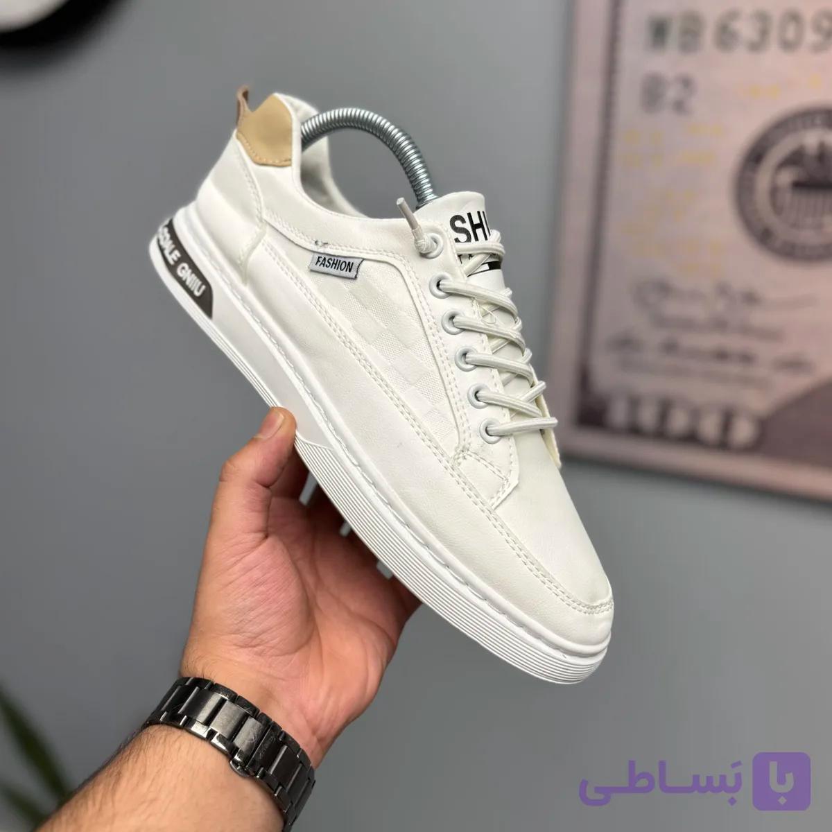 کفش اسپرت مردانه سفید مدل Fashion کد ۲ — تصویر 1