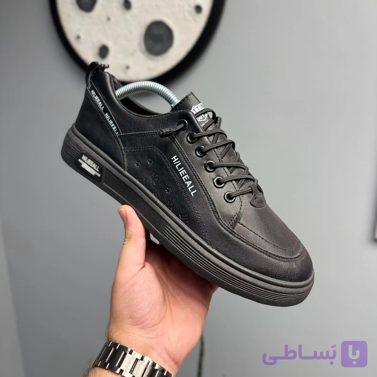 کفش کژوال مردانه وارداتی رنگ مشکی زیره ضخیم مدل Hilleall — تصویر 1