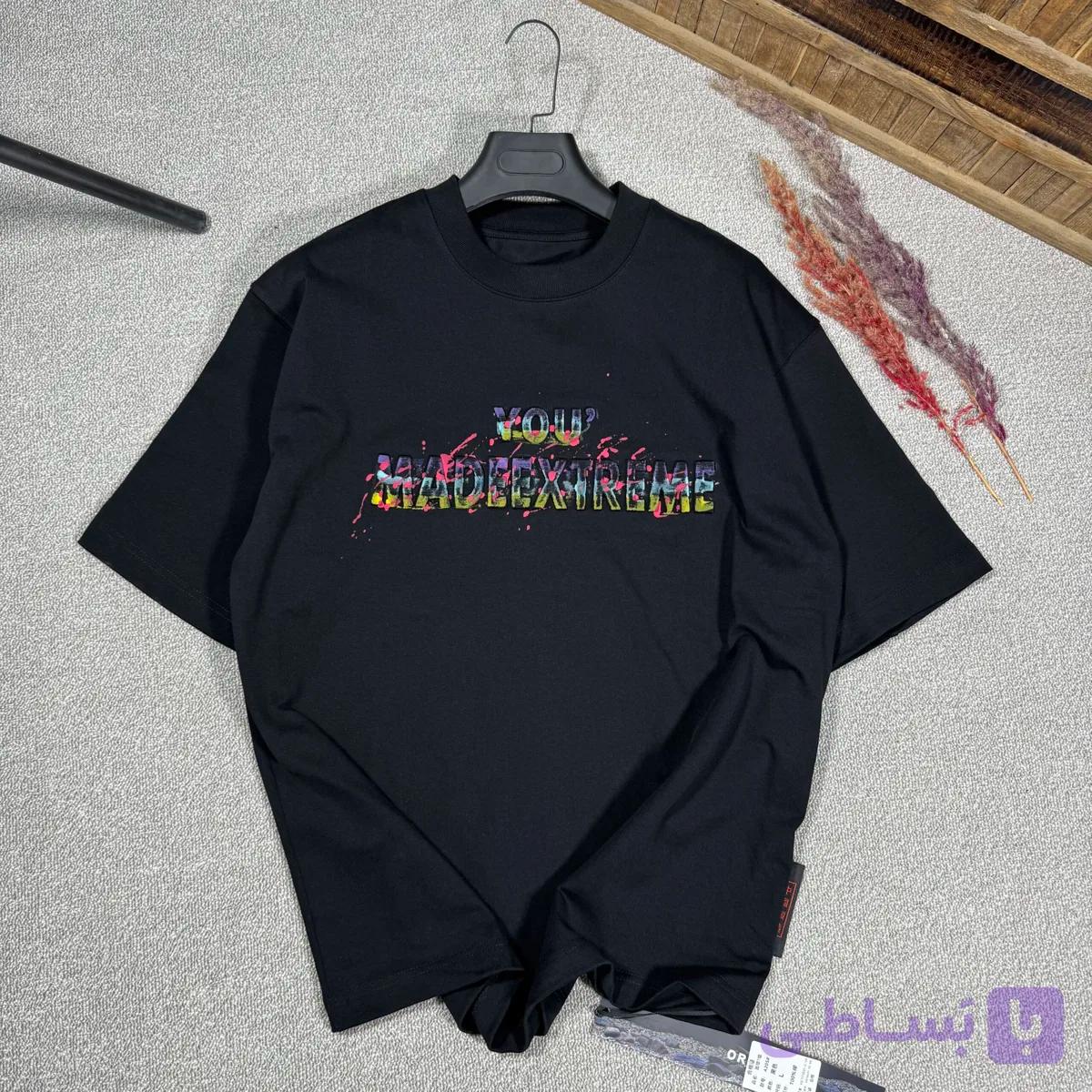 تیشرت مستر کوالیتی مدل Made رنگ مشکی — تصویر 1