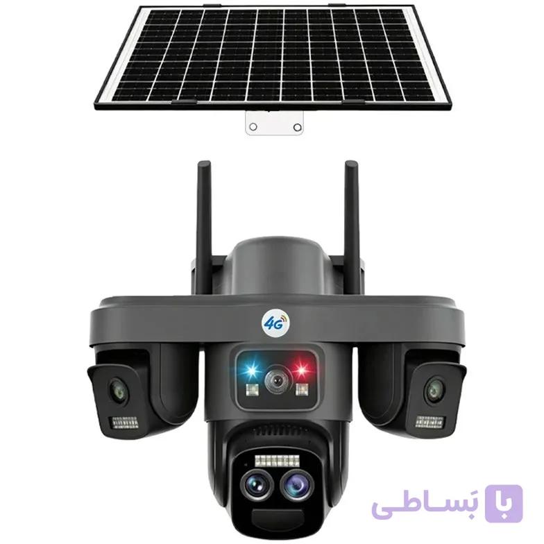 دوربین سولار سیمکارتی 3 لنز مدل TZ8 با پنل خورشیدی | اپلیکیشن OKAM PRO