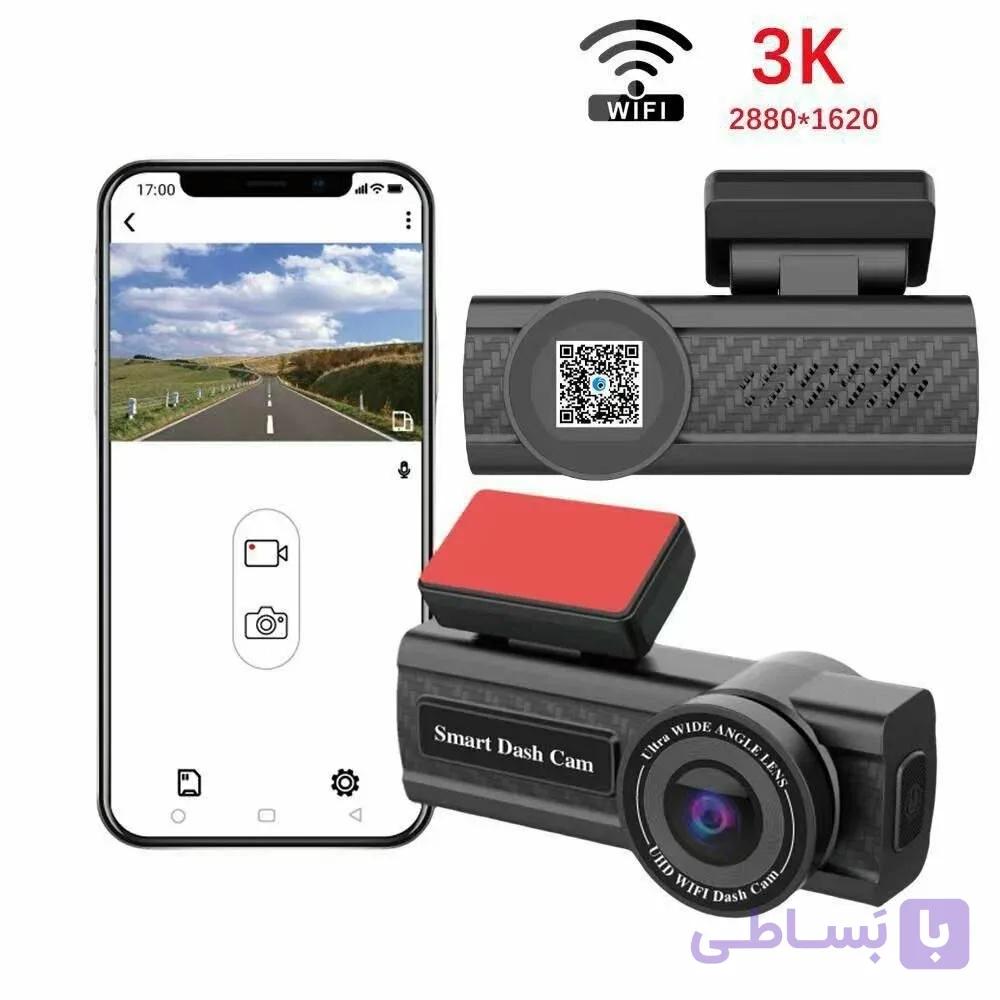 دوربین ثبت وقایع خودرو با کیفیت 3K وای فای دار