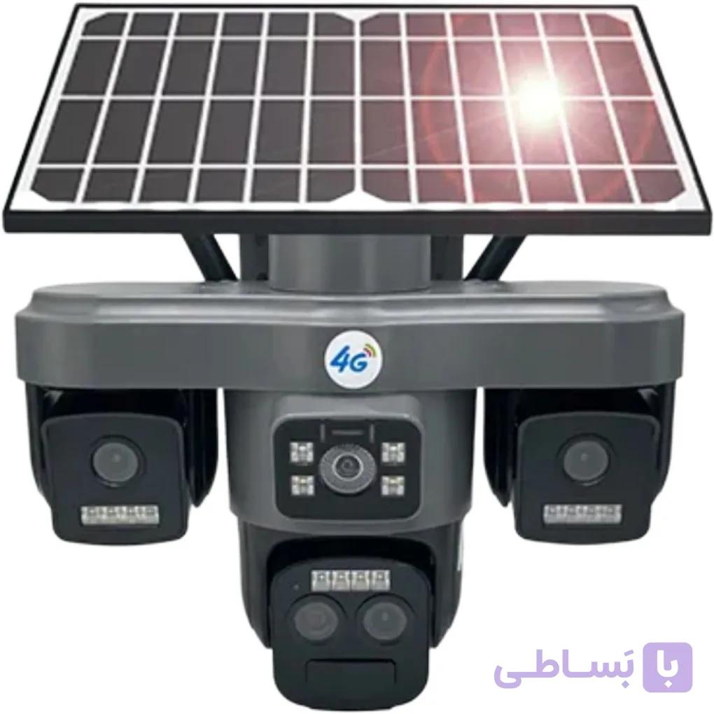 دوربین امنیتی اوکم مدل TZ8 چهار لنز ۲۰ مگاپیکسل با پنل خورشیدی