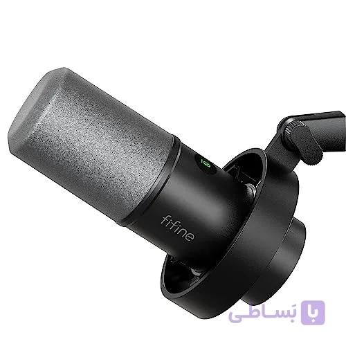 میکروفون داینامیک FIFINE K688 USB/XLR مدل MI7 مناسب پادکست، یوتیوب، استریم، گیمینگ و ضبط استودیو