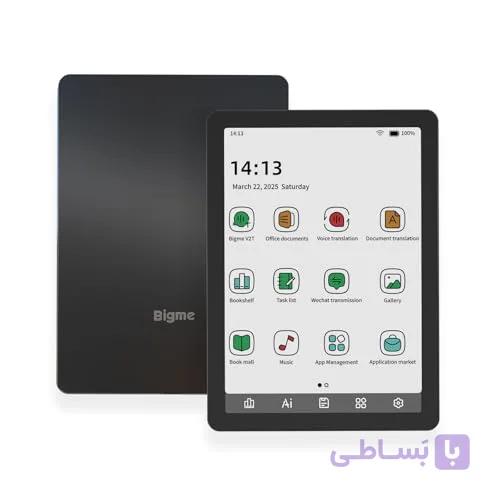 کتابخوان رنگی Bigme B6، نمایشگر ۶ اینچ E-Ink، رم ۲GB، حافظه ۳۲GB، Android 14 – مدل ALQB66002BLK2