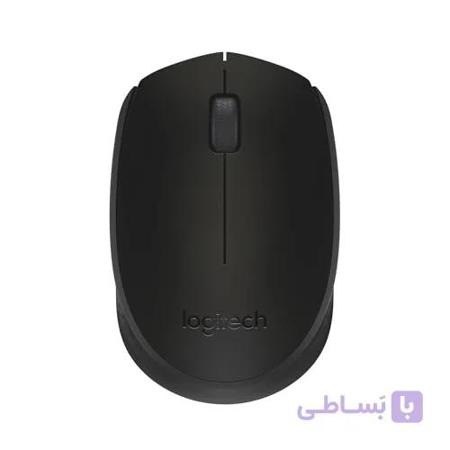 ماوس بی‌سیم لاجیتک M171، 2.4 گیگاهرتز با گیرنده کوچک USB، ردیابی نوری، عمر باتری 12 ماهه، رایانه شخصی/مک/لپ‌تاپ AmbidextroUS - مشکی