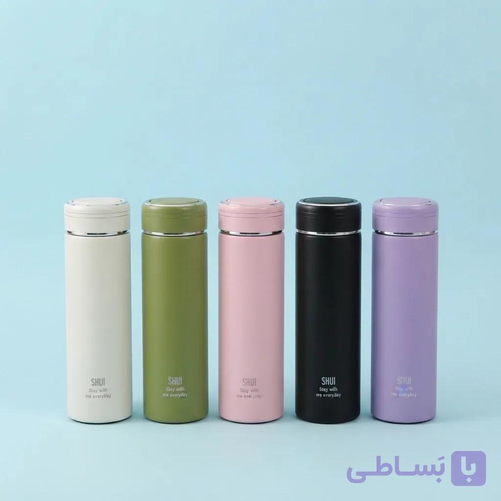 فلاسک و تراول ماگ استیل دوجداره SHUI ظرفیت ۵۰۰ میلی‌لیتر — تصویر 1