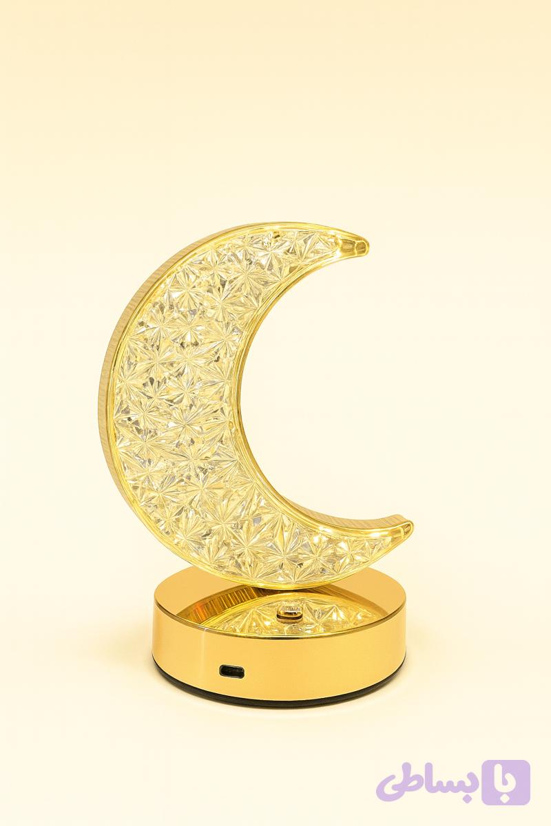 چراغ دکوری طرح ماه شارژی — تصویر 1