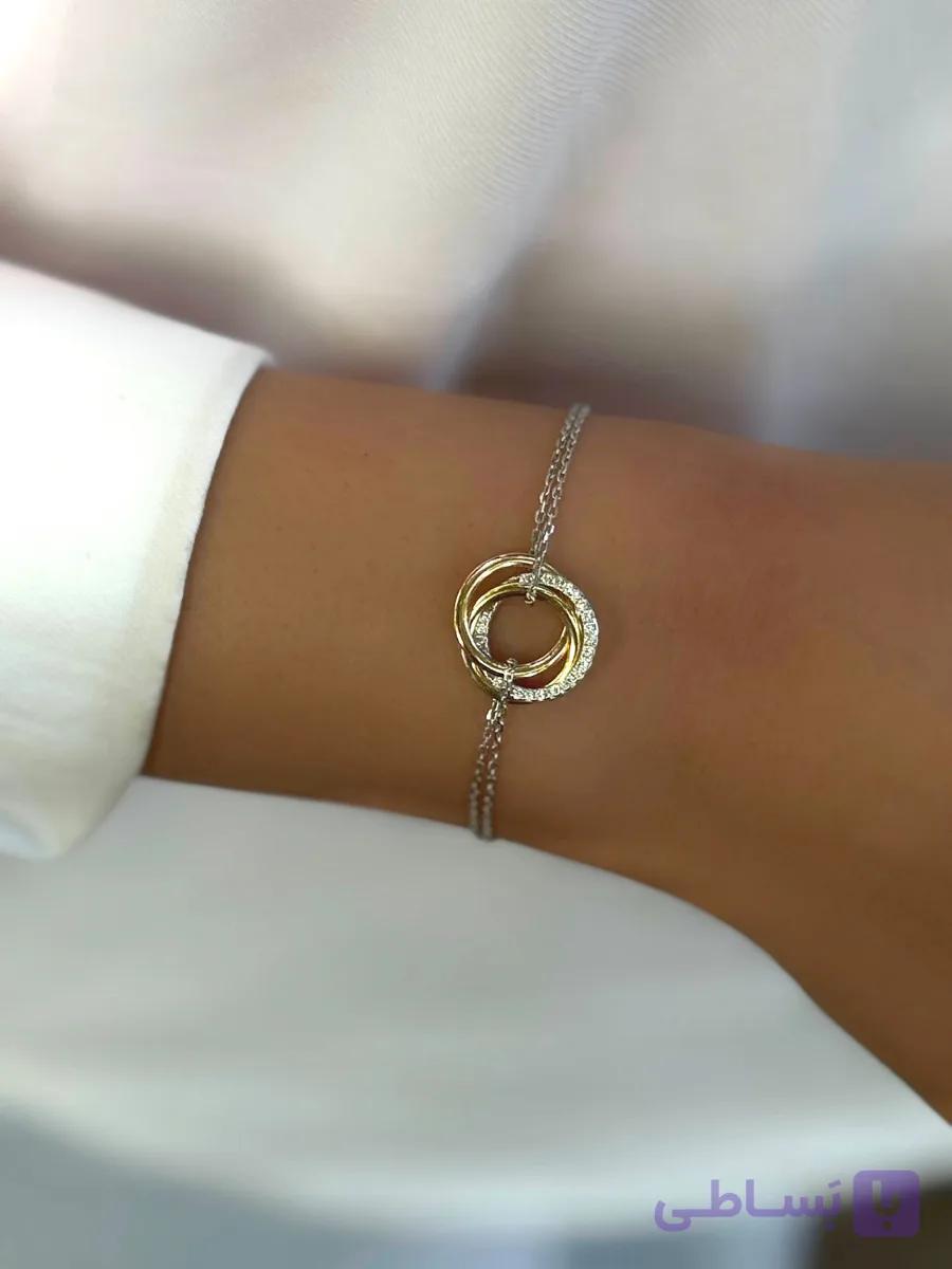 دستبند نقره رینگ Cartier عیار 925