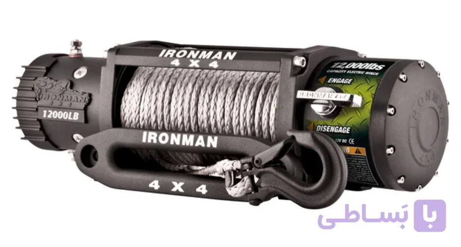 وینچ ۱۲,۰۰۰ الیاف آیرون‌من مدل WWB12000SR (Ironman 4x4 Winch WWB12000SR – Synthetic Rope)