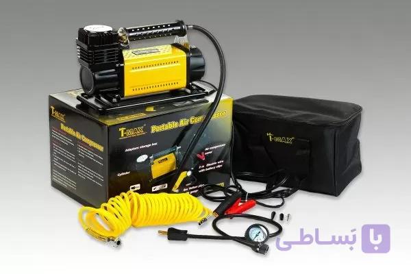 کمپرسور باد T-Max ۱۶۰ لیتر – خروجی بالا برای آفرود، کمپینگ و خودروهای ۴×۴