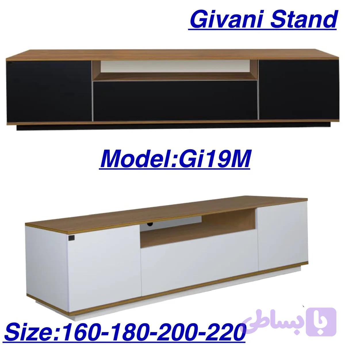 میز تلویزیون ام دی اف هایگلاس مدل GI0019M