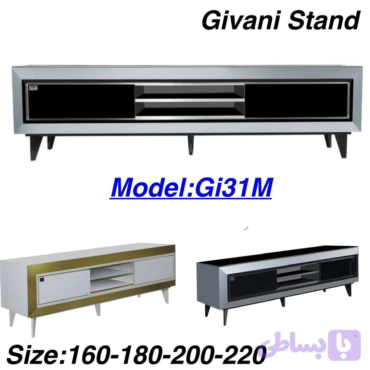میز تلویزیون ام دی اف هایگلاس مدل GI0031M