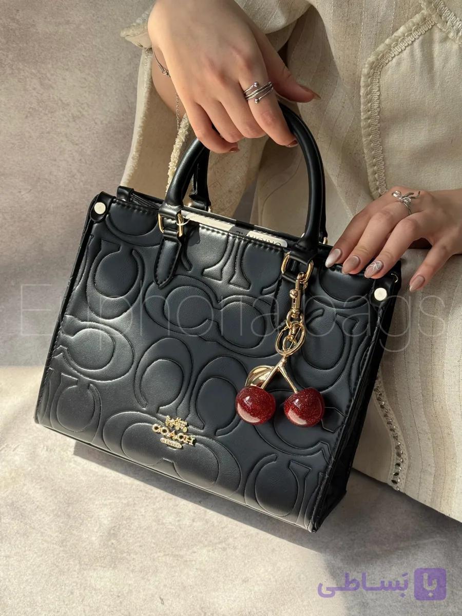 کیف دستی و دوشی زنانه برند Coach مدل گلوری گیلاسی