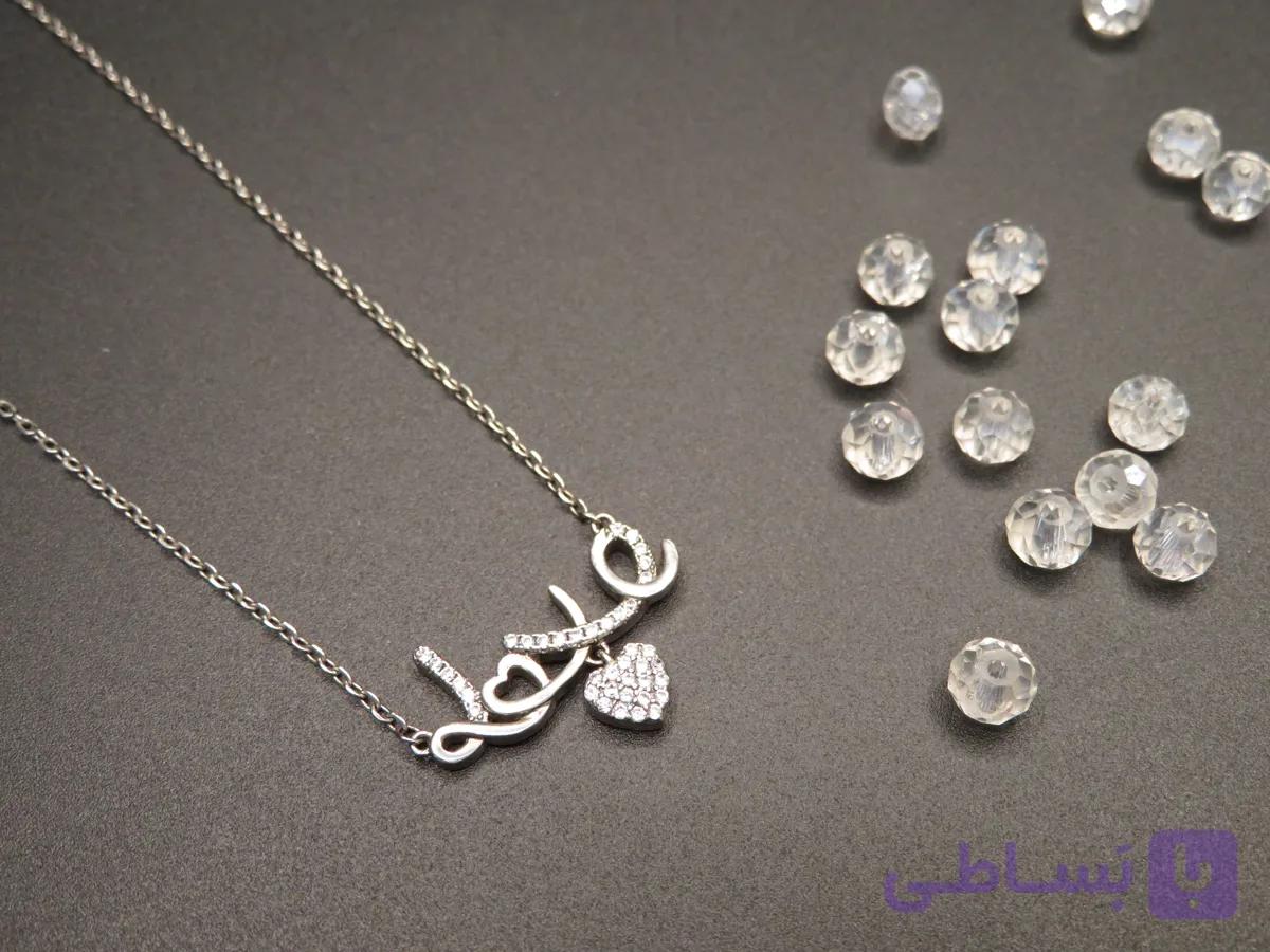 گردنبند نقره طرح Love