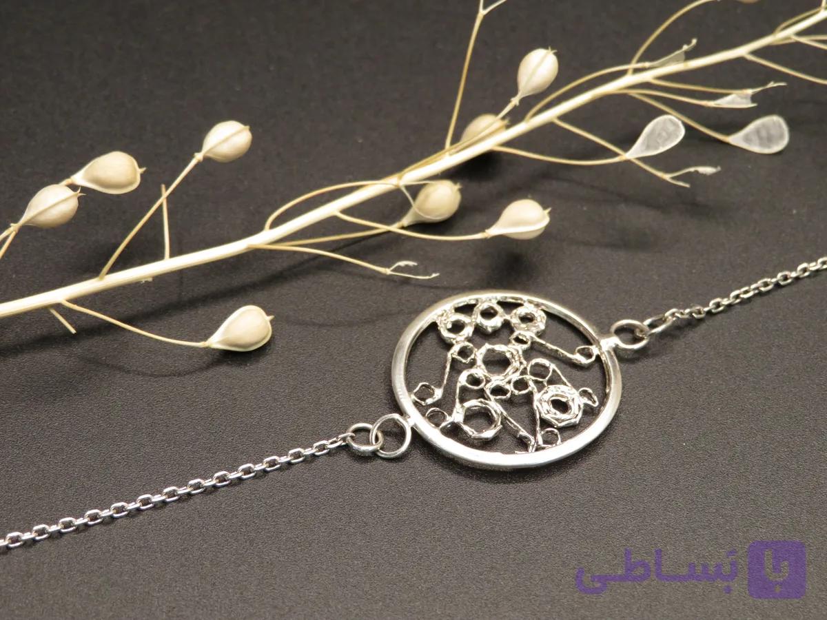 دستبند نقره ملیله کاری