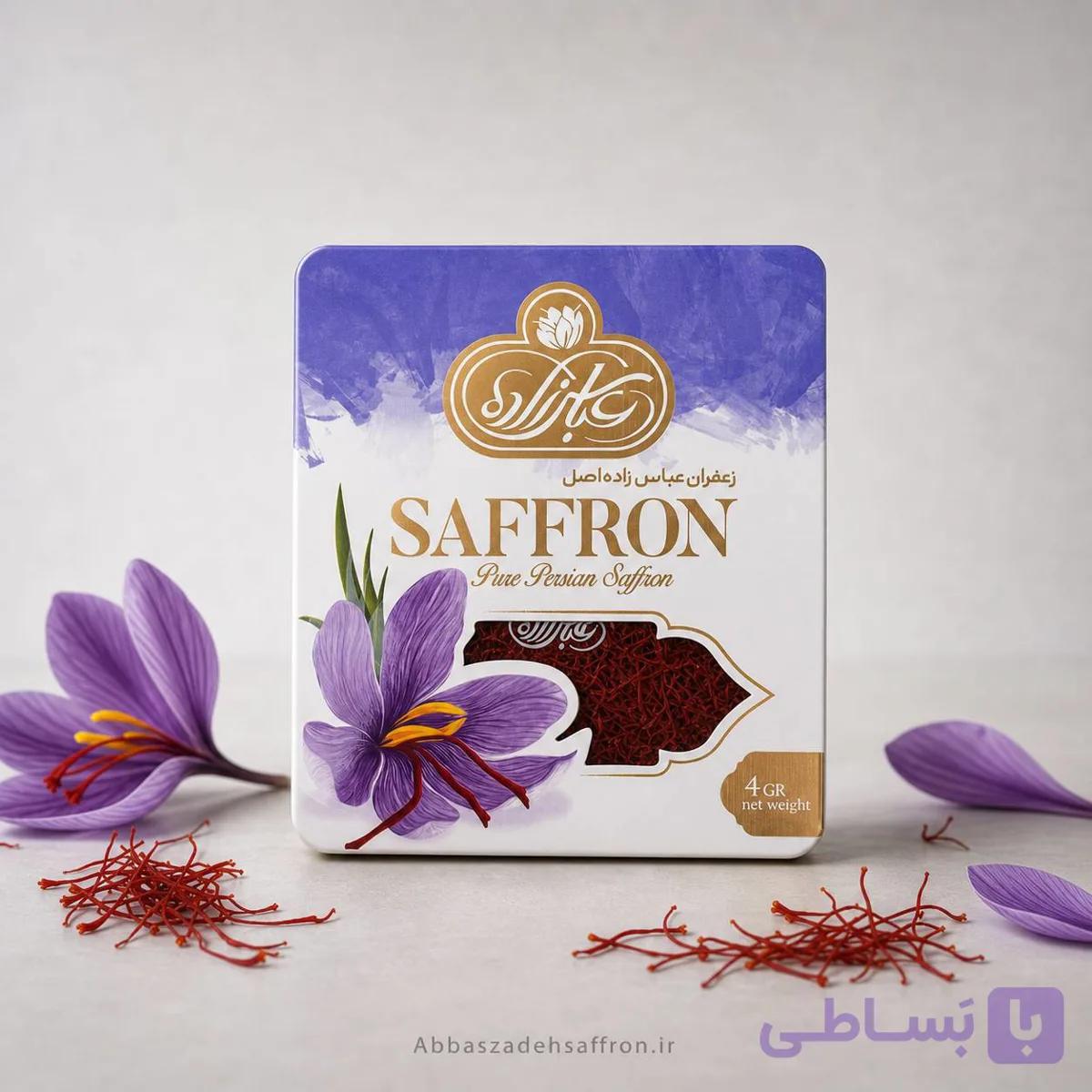 زعفران پاکتی ۴ گرم پاکتی سرگلِ ممتاز عباس زاده اصل