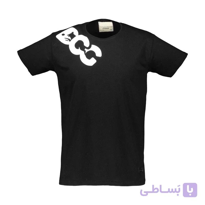 تیشرت مشکی طرح گرافیکی سفید – استایل مینیمال و خاص — تصویر 1