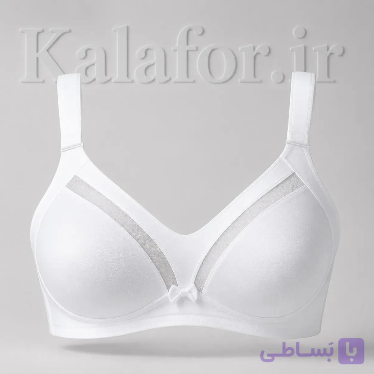 سوتین بدون فنر ینینچی (Yeni İnci) کد 1610 اصل ترکیه | ضد حساسیت و راحت (سفید و مشکی) — تصویر 1