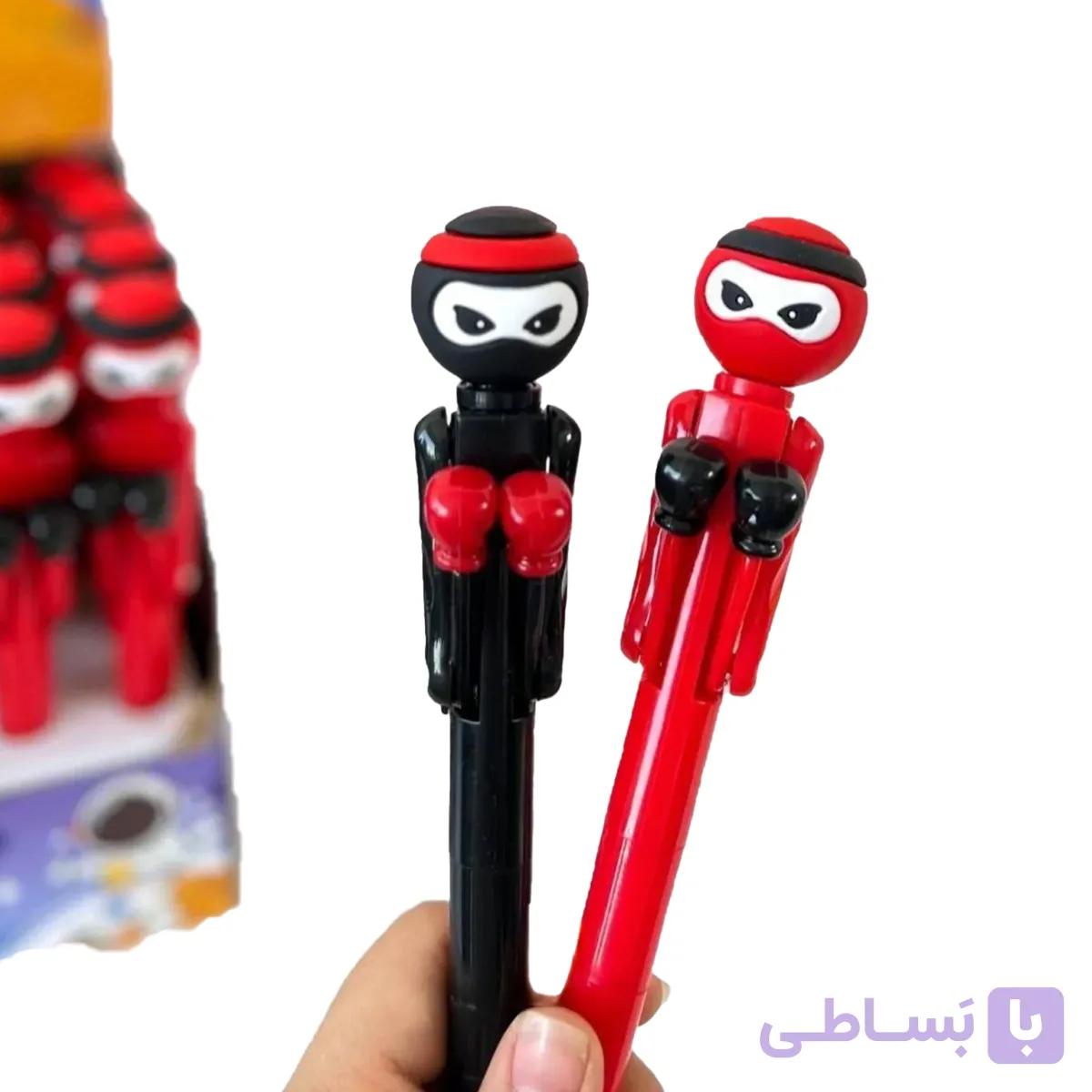 خودکار فانتزی مشت‌زن طرح نینجا (Boxing Pen) – خودکار عروسکی متحرک — تصویر 1