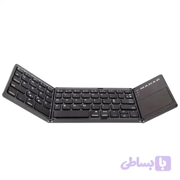 کیبورد و تاچ‌پد تاشو بی سیم MAKAR مدل MK-WIRELESS-TOUCHPAD ساخت تایوان — تصویر 1