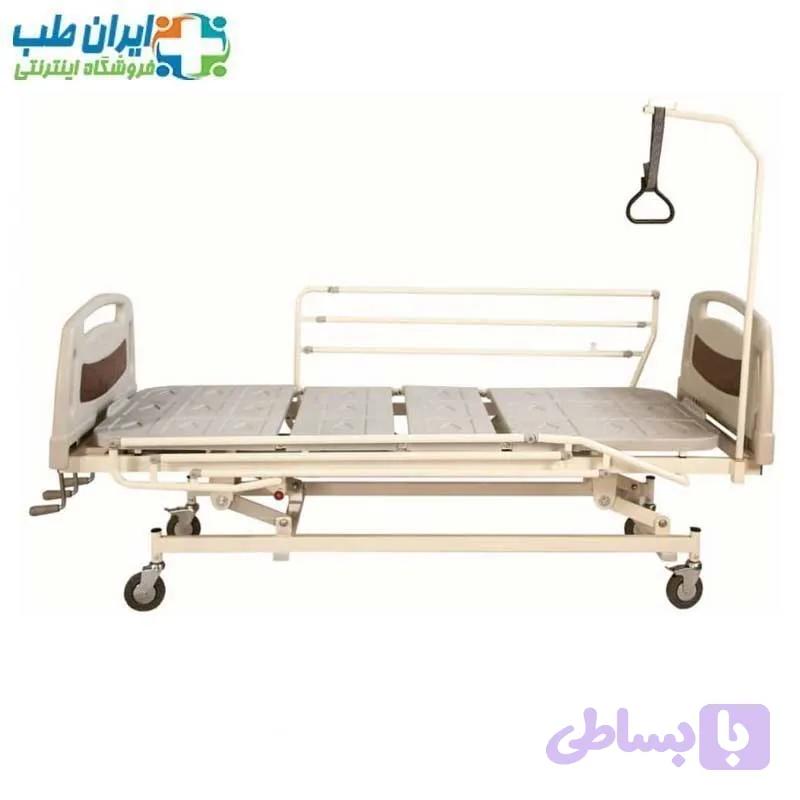 تخت بیمار سه شکن مکانیکی با تنظیم ارتفاع 3 SH P — تصویر 1