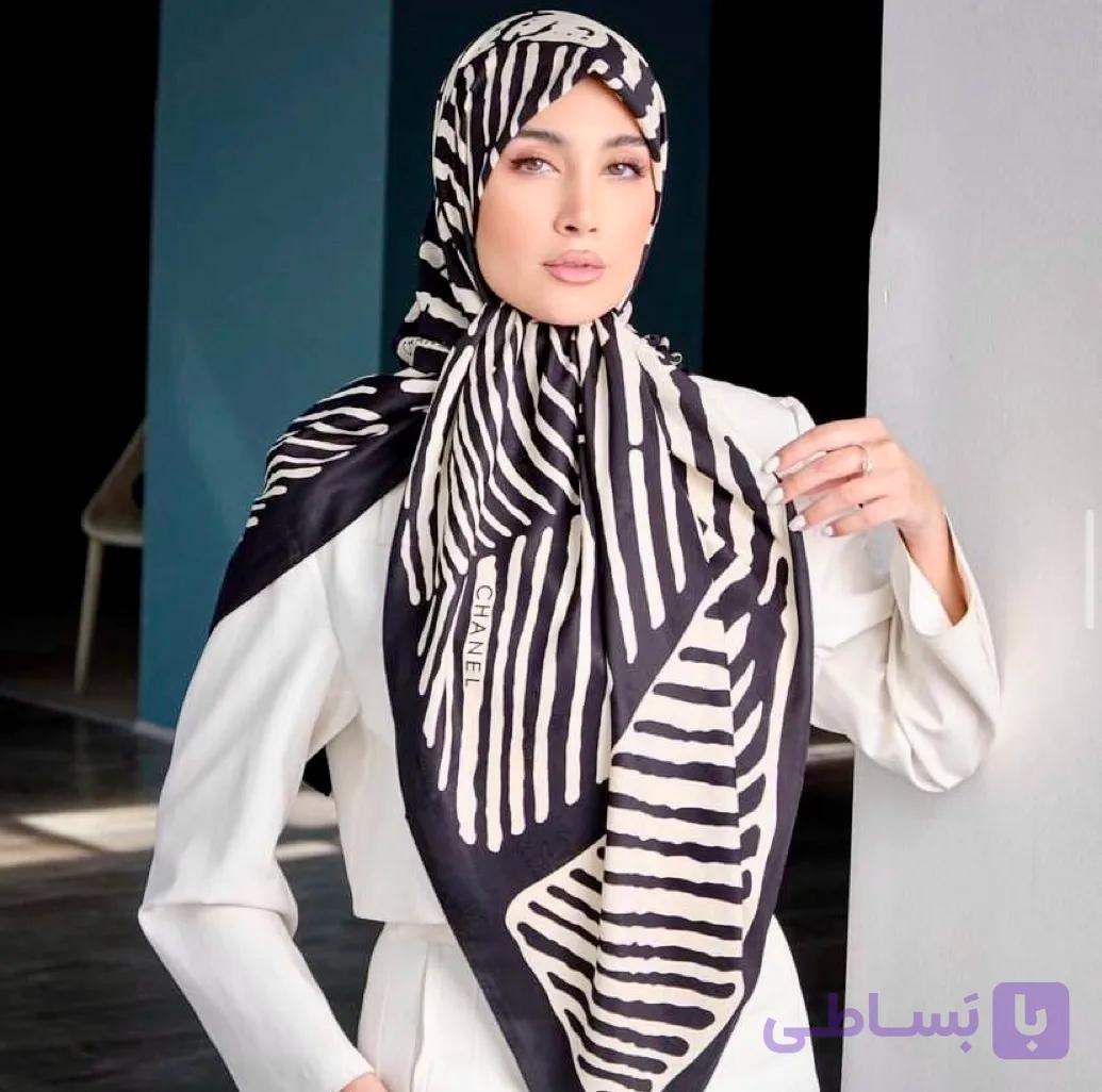روسری ابریشم ژاکاردگوچی قواره۱۴۰