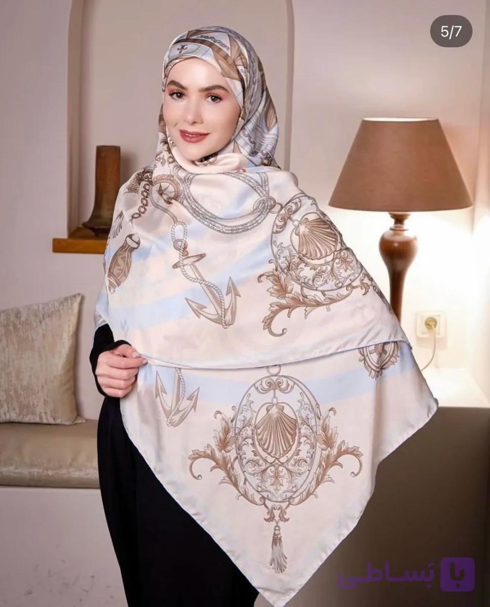 روسری ابریشم‌ژاکاردقواره۱۴۰