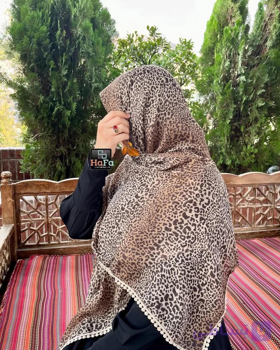 روسری نخی پلنگی دورعدسی(کولرگازی)