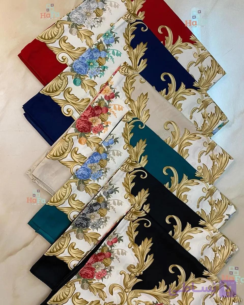 روسری ابریشم ژاکاردطرح رزقواره۱۴۰