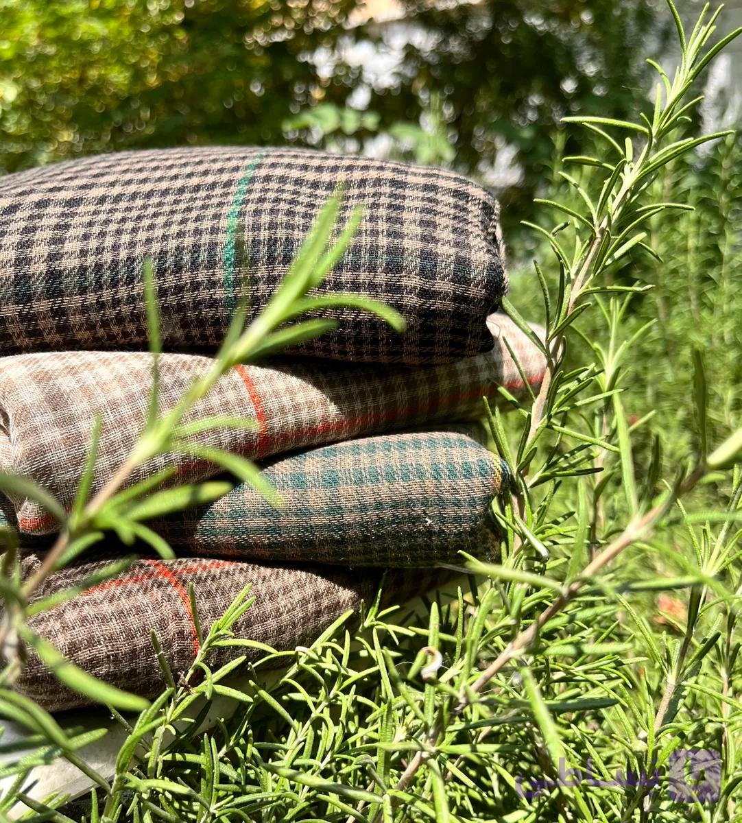 روسری نخی چهارخونه وارداتی(کولرگازی)